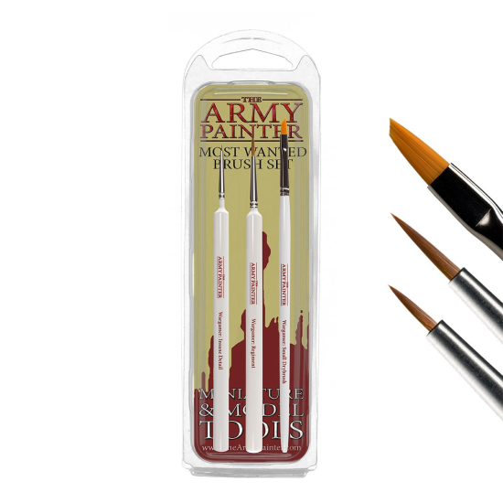 Army Painter TL5043 Most Wanted Brush Set - Pakiet Najpopularniejszych pędzli Army Painter
